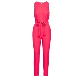 Banana Republic Hot Pink Belted Jumpsuit Size 6